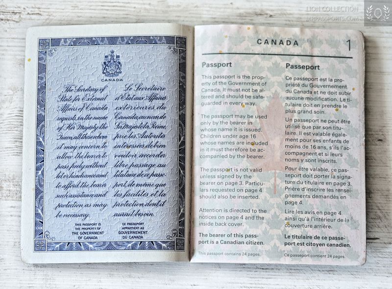 Canada, 2000-2005 passport, issiued in Cairo