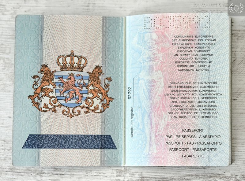 Luxembourg, 1996-2001 passport, excellent condition, mega rare
