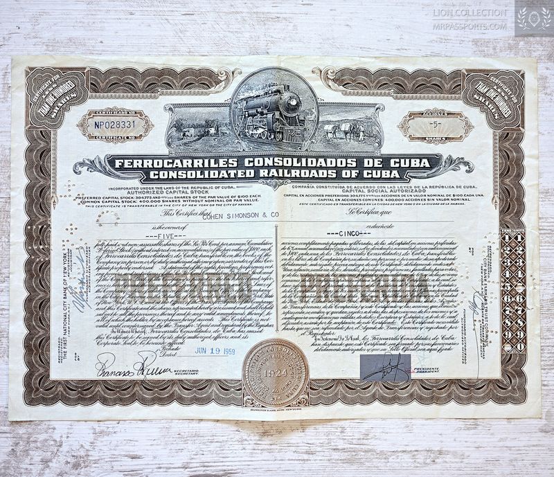 1959 Share of Railroads of C.. (Caribbean)