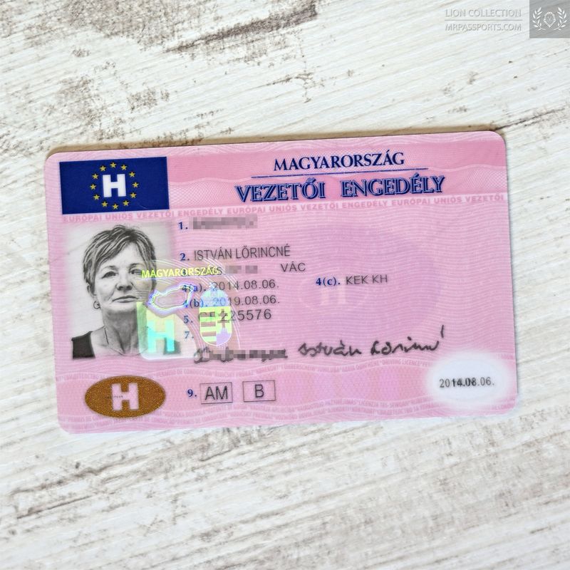 Hungary, 2014-2019 Driver's licence, EU model