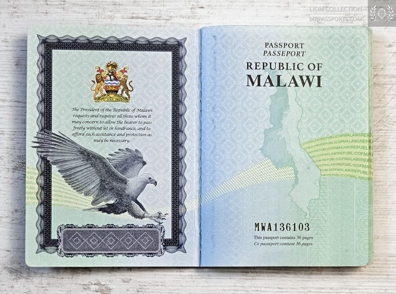 Malawi, biometric passport / e-passport, mega rare