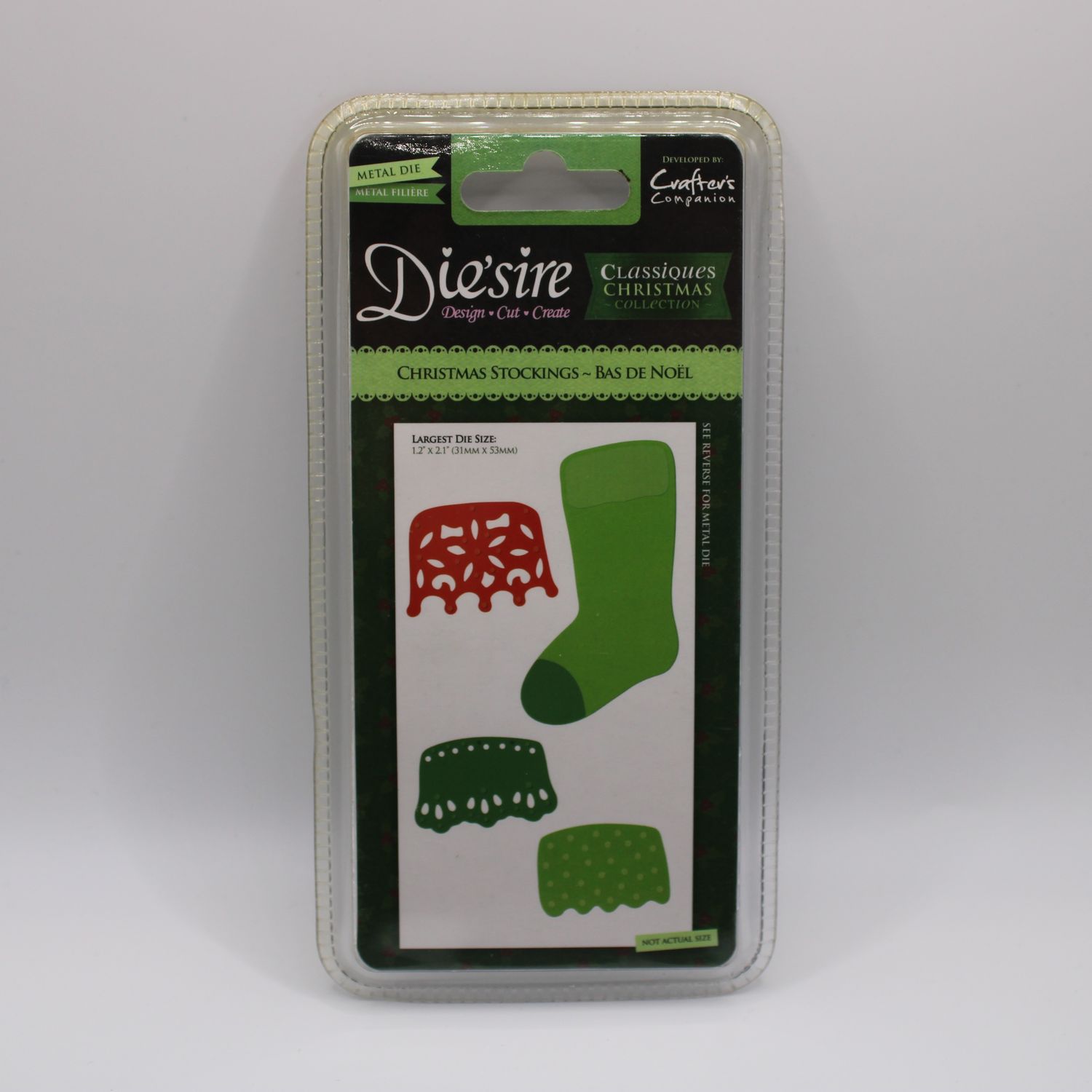 Snijmal 5 stuks - Kerst sok