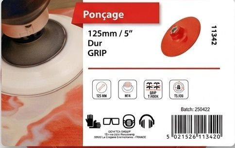 PLATEAU POUR ABRASIF MEDIUM - 125mm