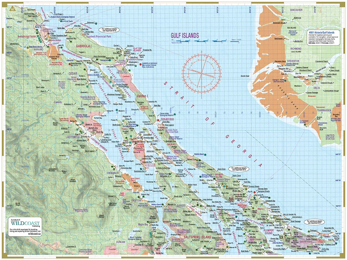 Wild Coast Publishing - 501 - Victoria/Gulf Islands Inside Passage Chart Assistant