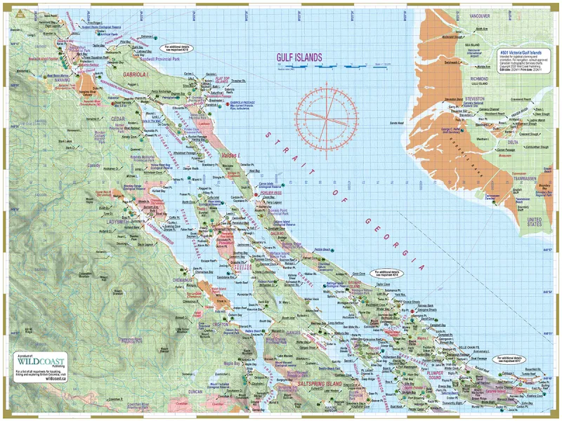 Wild Coast Publishing - 501 - Victoria/Gulf Islands Inside Passage Chart Assistant