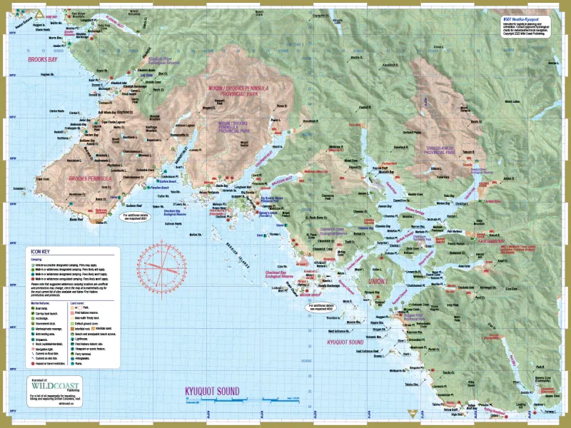 Wild Coast Publishing - 507 - Nootka/Kyuquot Outside Passage Chart Assistant