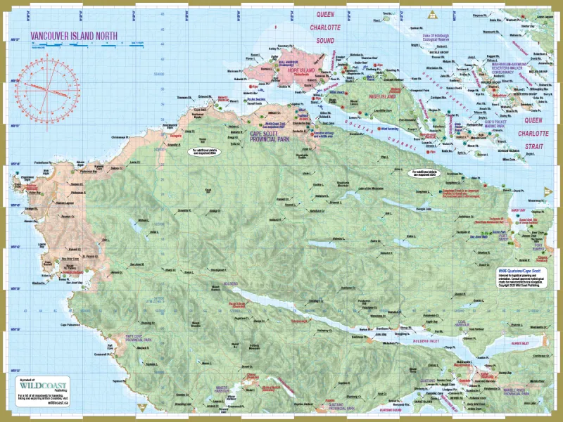 Wild Coast Publishing - 506 - Quatsino/Cape Scott Outside Passage Chart Assistant