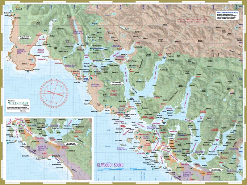 Wild Coast Publishing - 508 - Clayoquot/Broken Group Outside Passage Chart Assistant