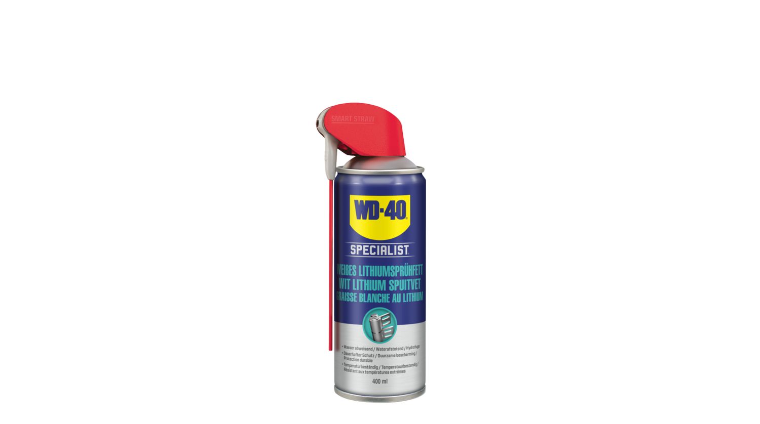WD-40 SPECIALIST WIT LITHIUM SPUITVET 400ML
