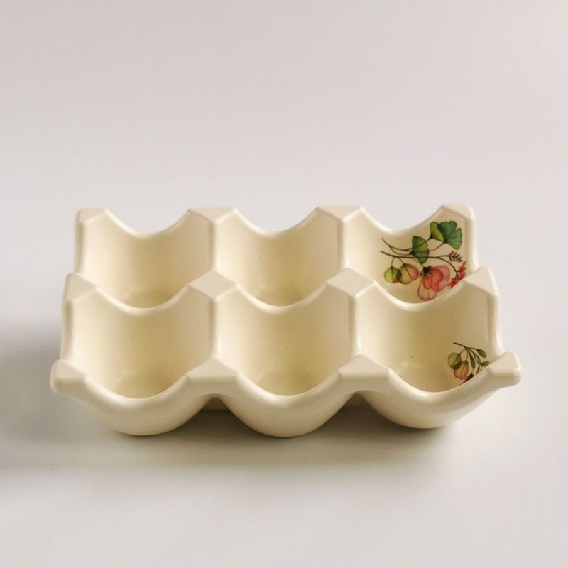 Eierhalter für 6 Eier, Servierschale