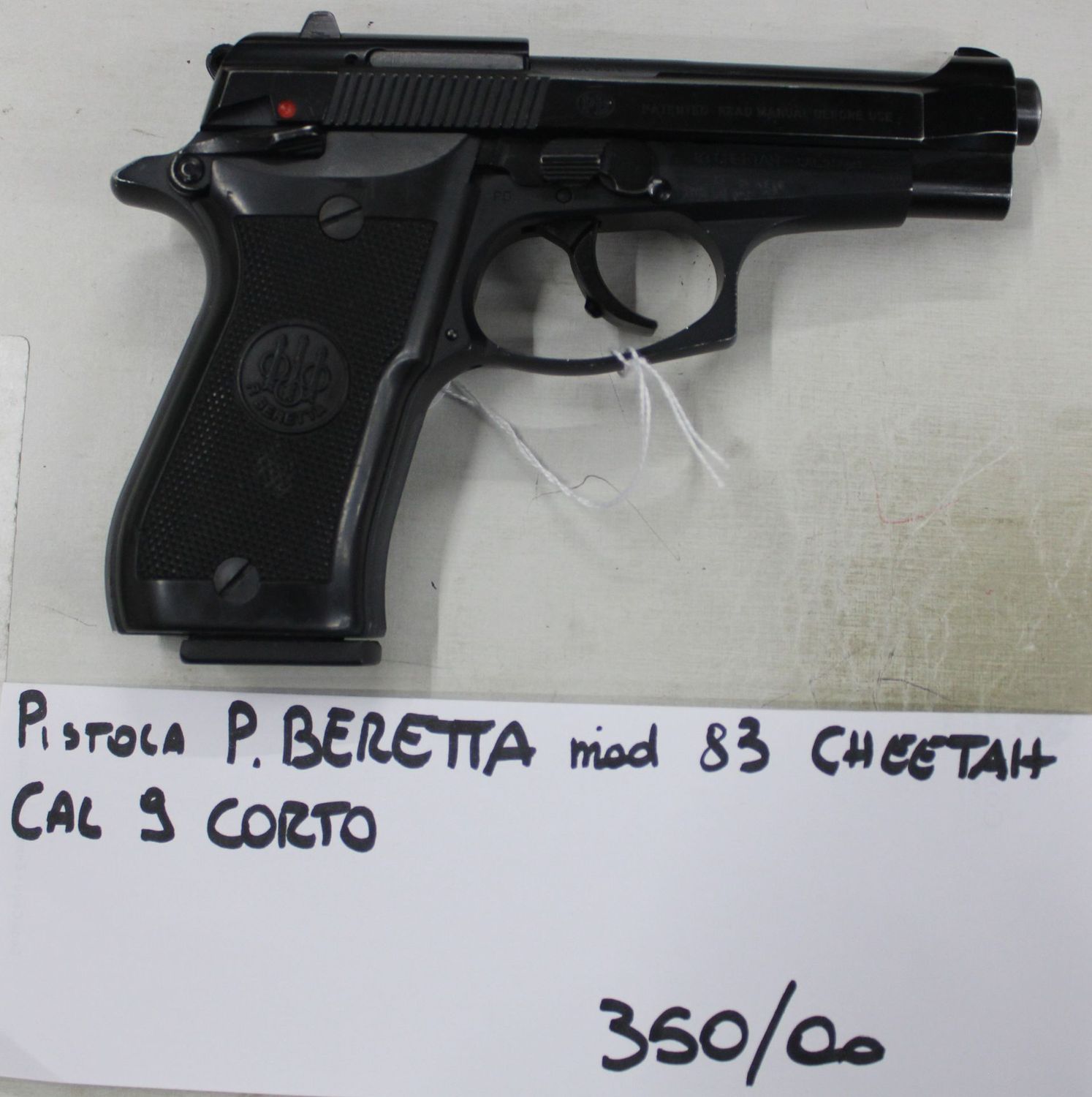 PISTOLA P.BERETTA MOD.83 CHEETTAH CAL. 9 CORTO a  350,00€