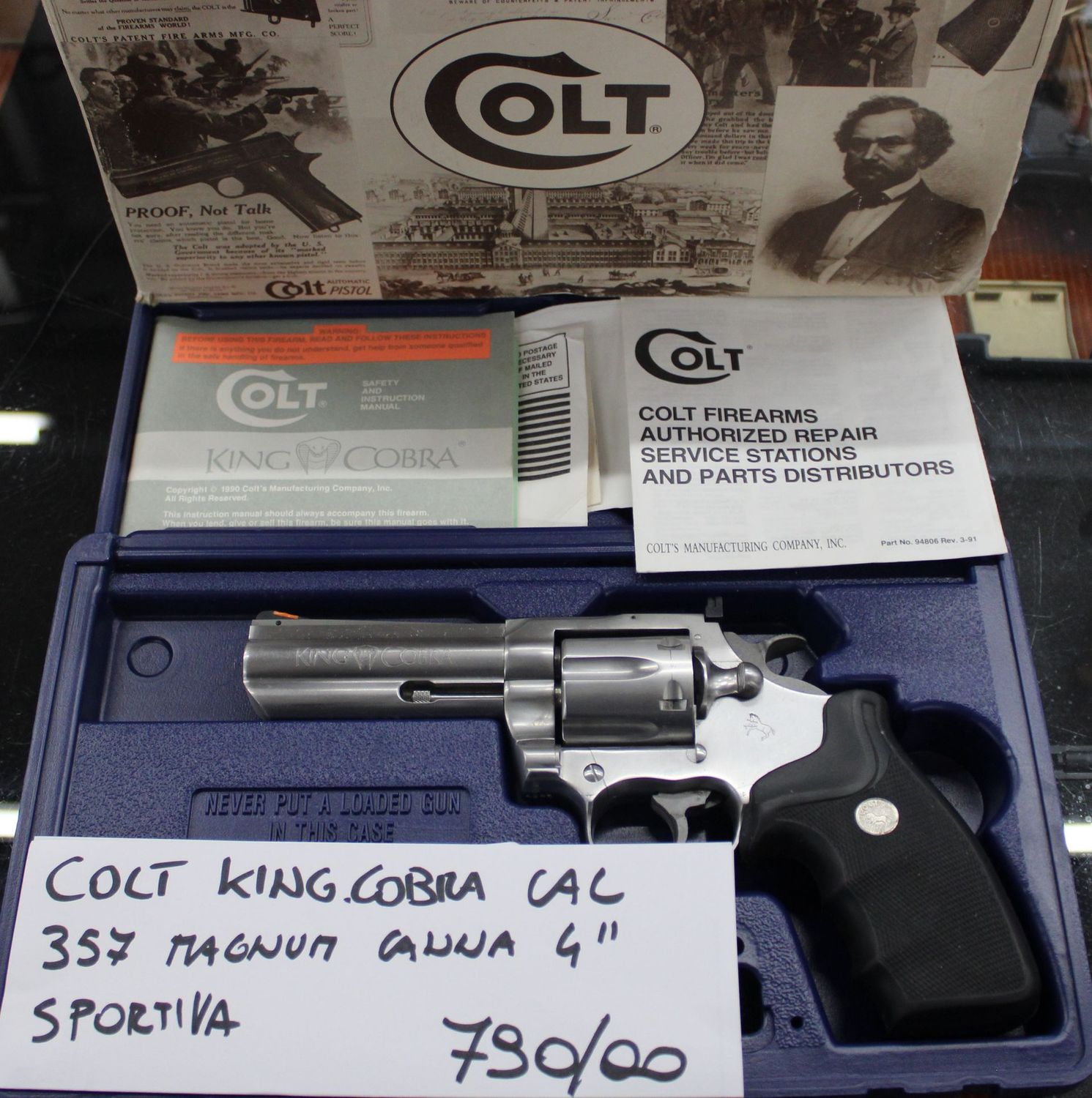 COLT KING COBRA CAL.357 MAGNUM a 790,00€