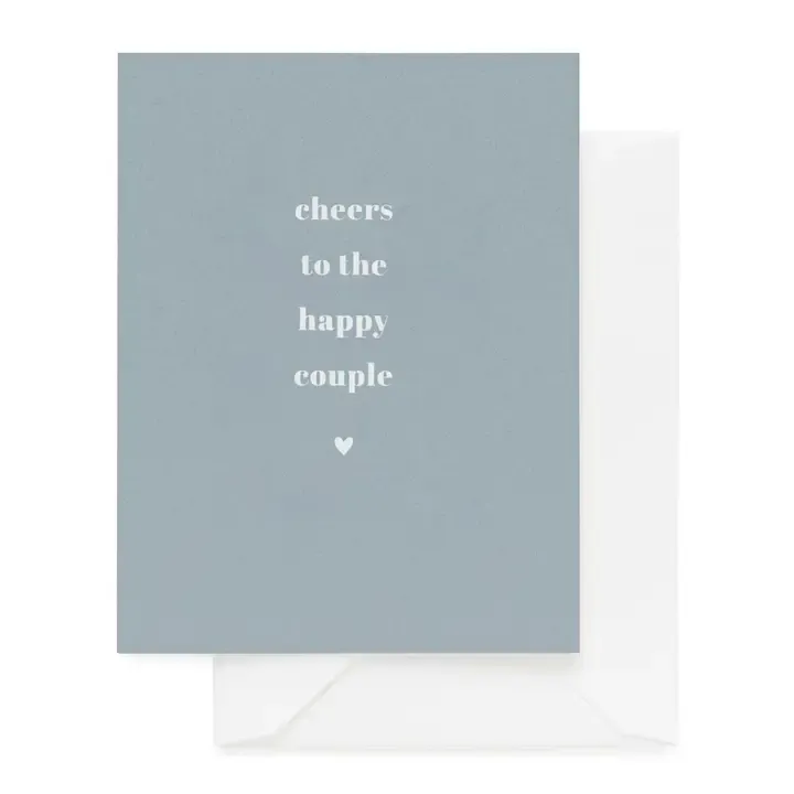 Cheers To The Happy Couple Letterpress Card
