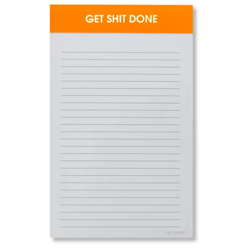 Get Shit Done Lined Notepad