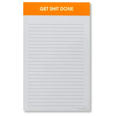Get Shit Done Lined Notepad