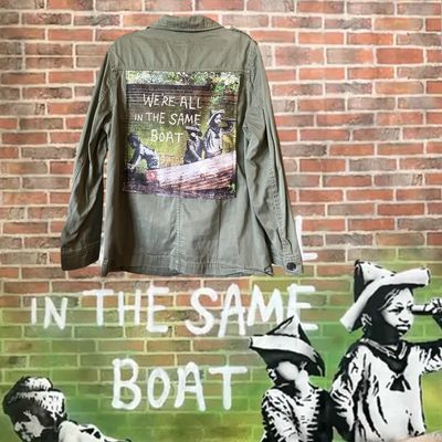 Veste Banksy "We're All in the Same Boat" :