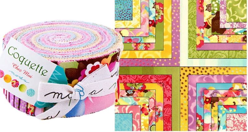 Coquette Jelly Roll by Chez Moi for Moda Fabrics OUT OF PRINT