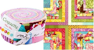 Coquette Jelly Roll by Chez Moi for Moda Fabrics OUT OF PRINT