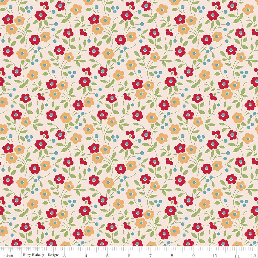Farmer's Daughter 107/108" Wide Back Floral Jazzberry