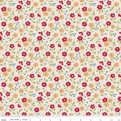 Farmer's Daughter 107/108" Wide Back Floral Jazzberry