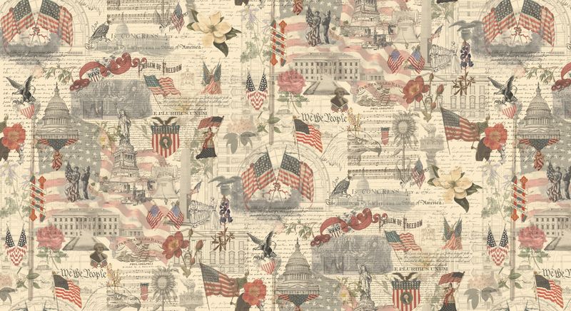 3 Sisters Patriotic Porcelain