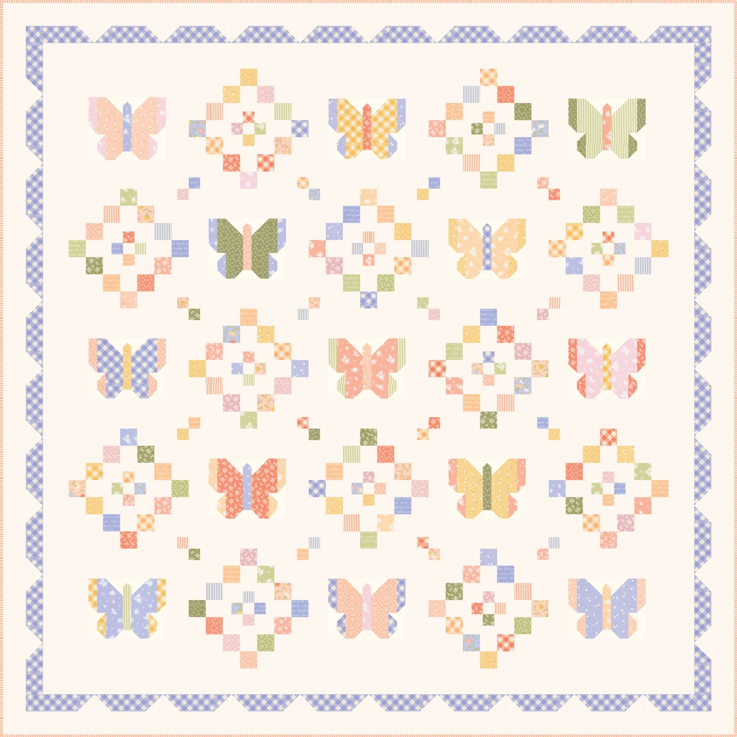 Sweet Flutters Quilt Kit