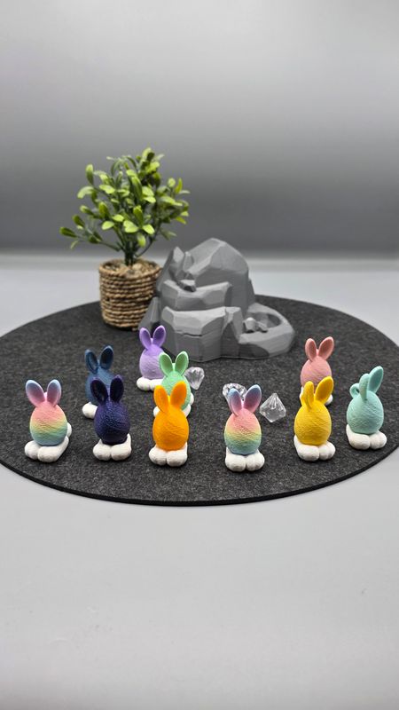 Osterhasen Ei mit Versteckmöglichkeit, 5 cm in verschiedenen Farben