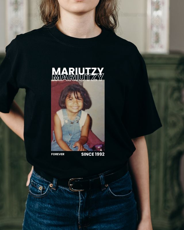 Camiseta con foto de cumpleaños