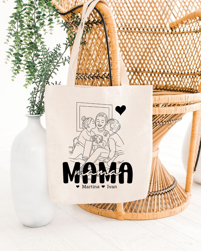 Tote Bag Mamá  Foto + nombres