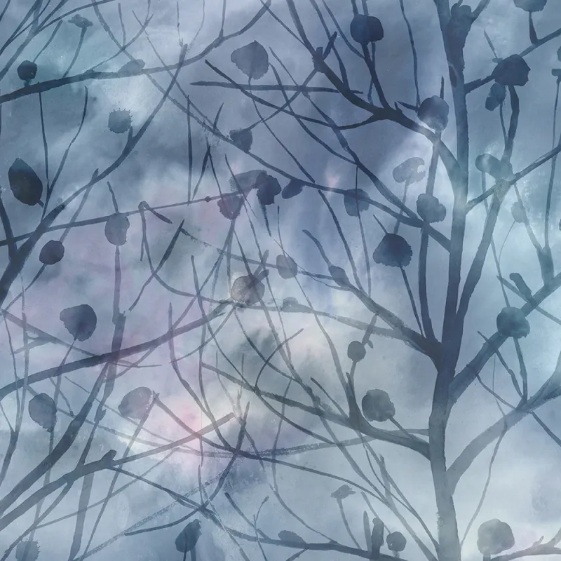 Zeus 1.4m Wide Width Wallpaper (By The Metre) Midnight