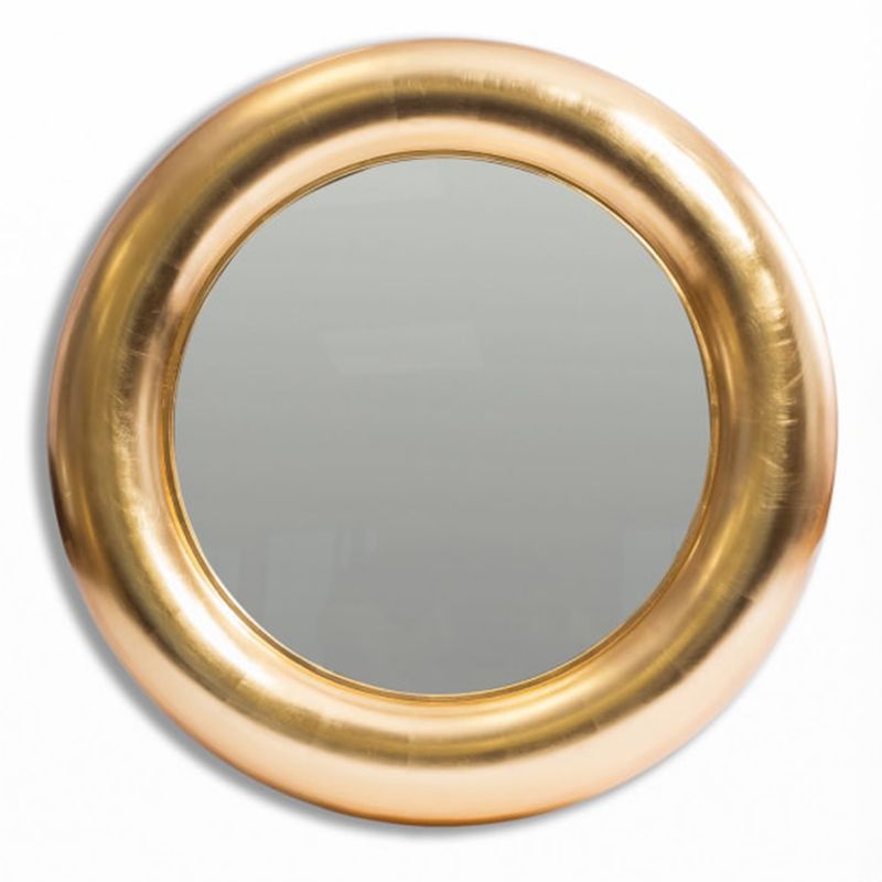 Extra Large Circular Tube Bolzano Gold Mirror