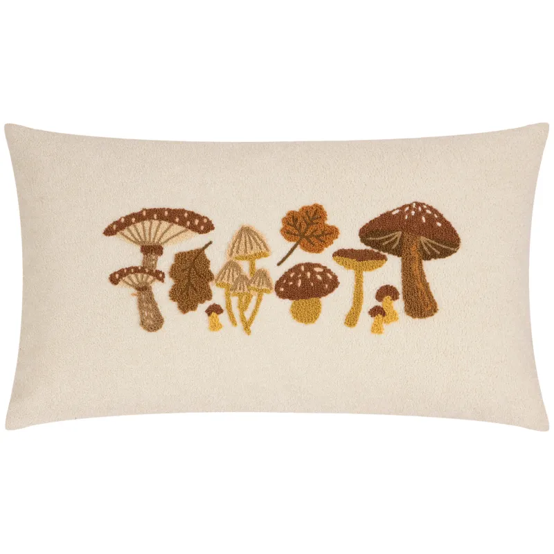 Autumn Forage Tufted Cushion Truffle