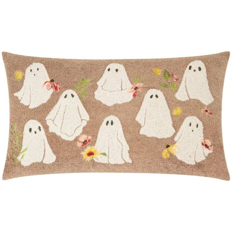 Bootanical Ghost Boucle Cushion Natural