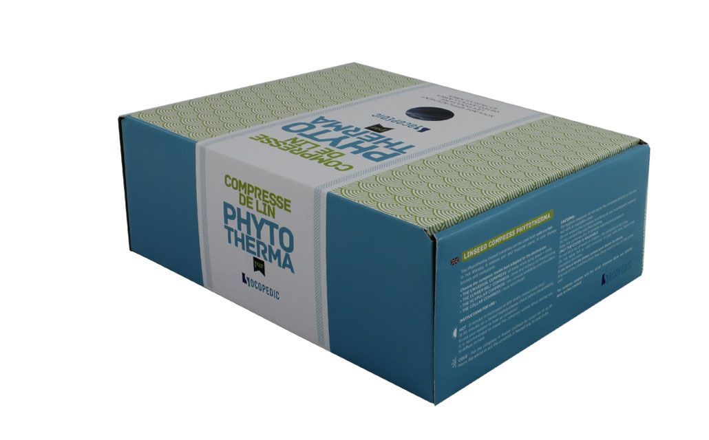Compresses de lin Phytotherma – Chaud/Froid Compresses de lin Phytotherma Socopedic pour thermothérapie et cryothérapie, disponibles en quatre modèles anatomiques
