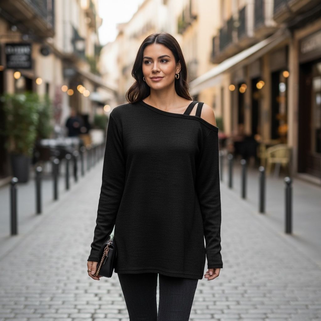 Jersey finito con hombro descubierto EMERY ROSE Talla M (grande)