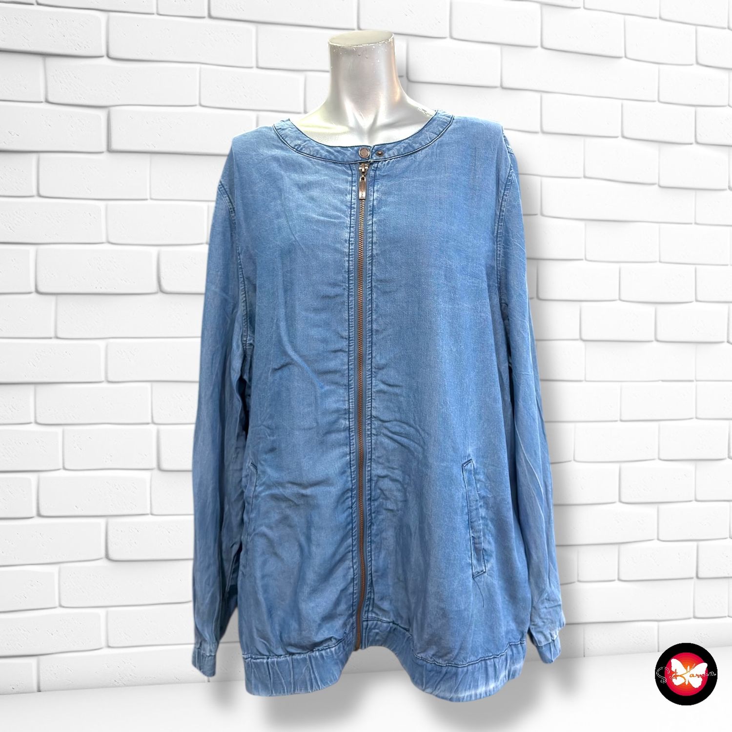 **HOY** Chaqueta tipo bomber vaquera (finita) GINA LAURA Talla XL (grande)