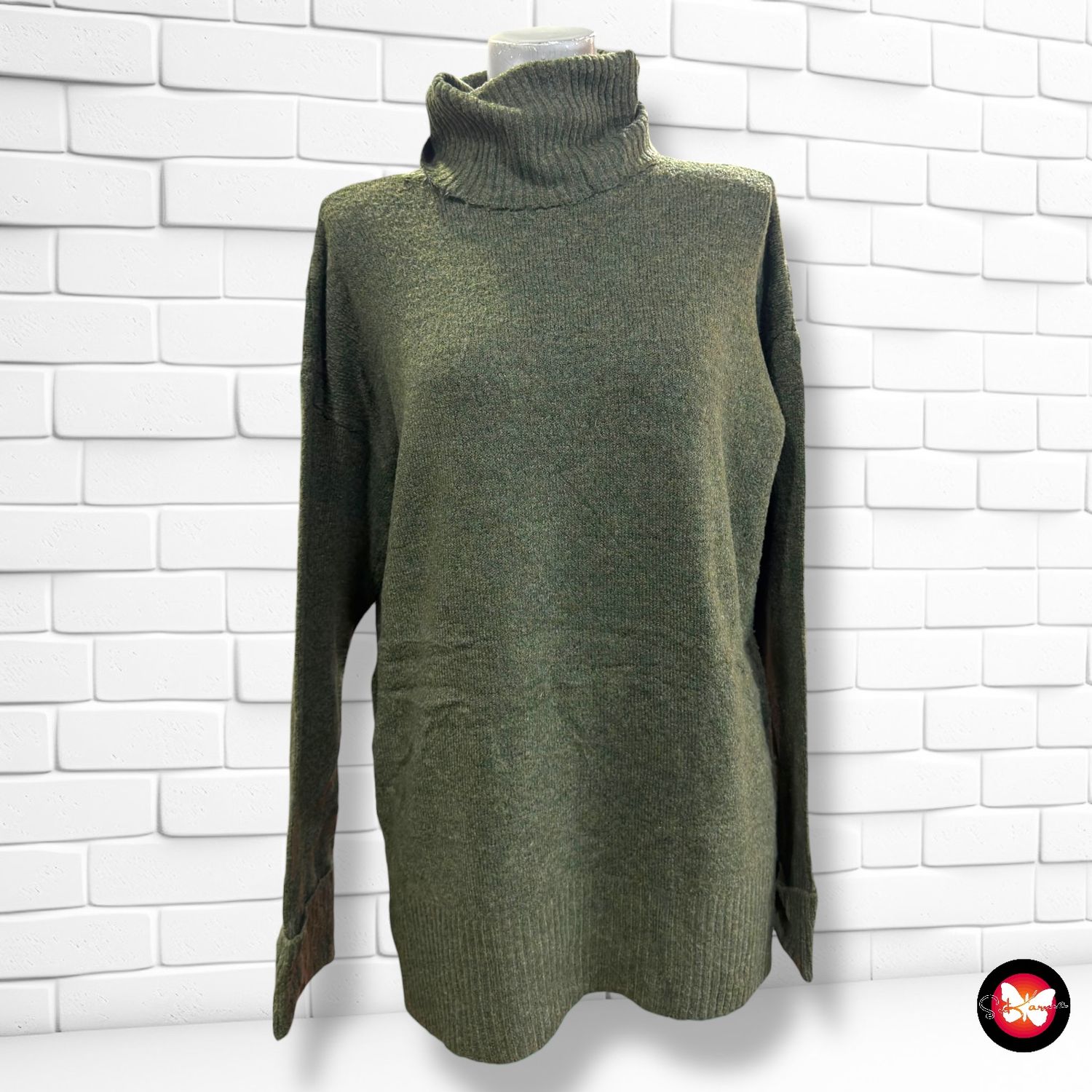 **HOY** Jersey de manga larga y cuello vuelto Talla M/L