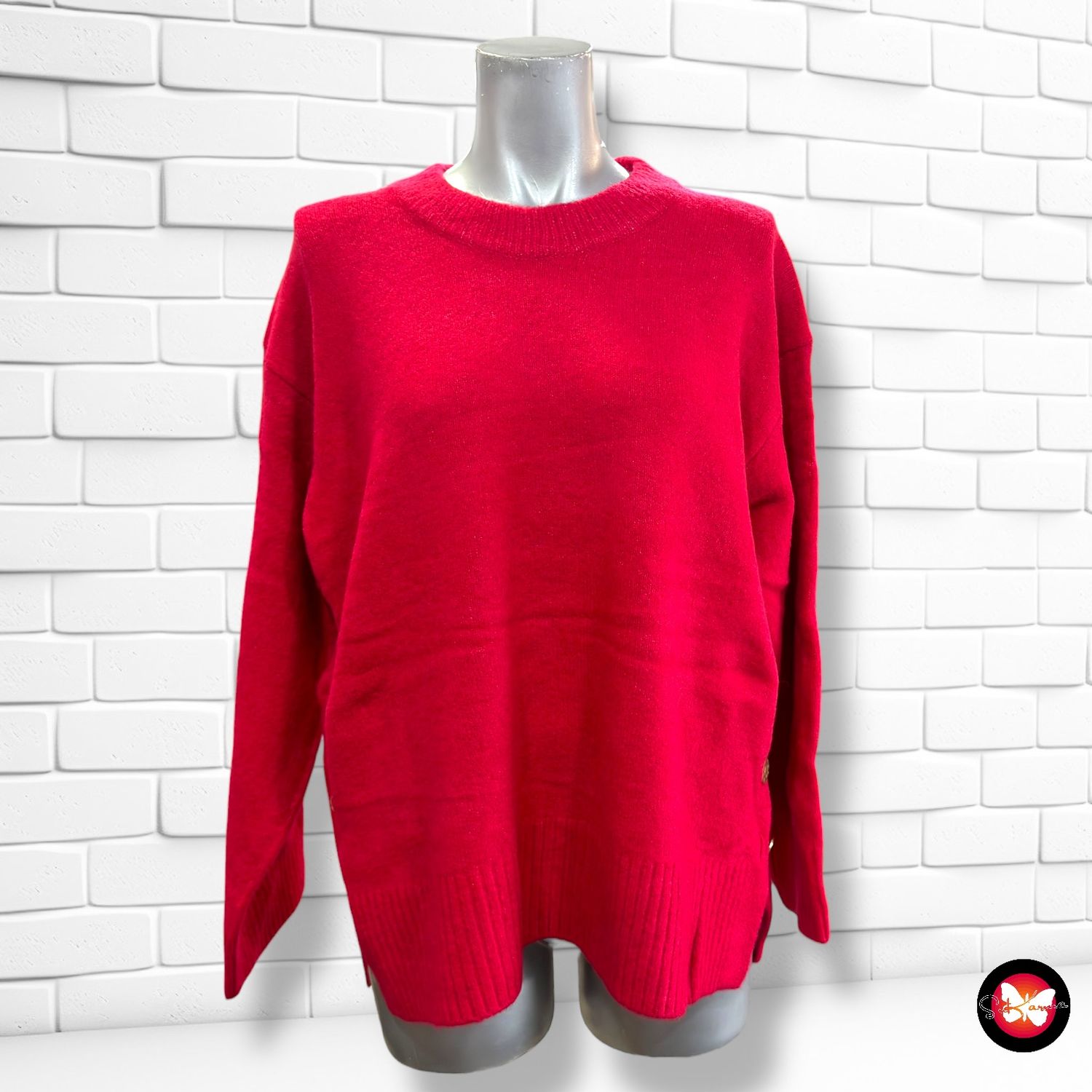 **HOY** Jersey de manga larga con botones Talla L