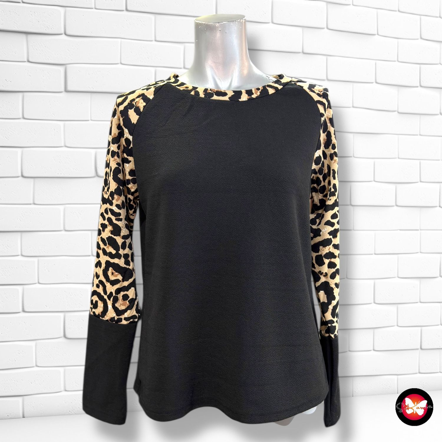**HOY** Blusa de manga larga animal print SHEIN Talla S