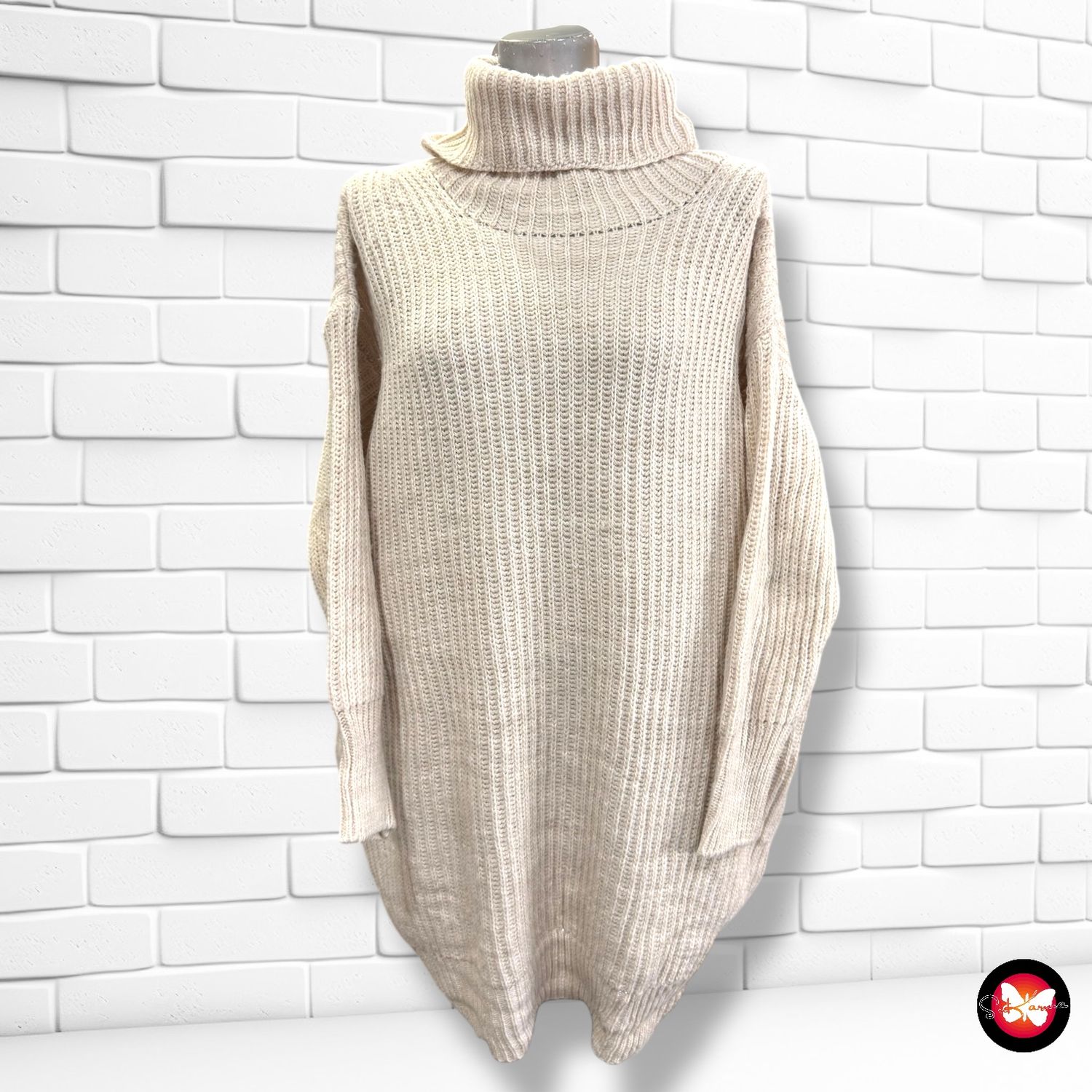 **HOY** MAXI Jersey de manga larga y cuello vuelto Talla Única