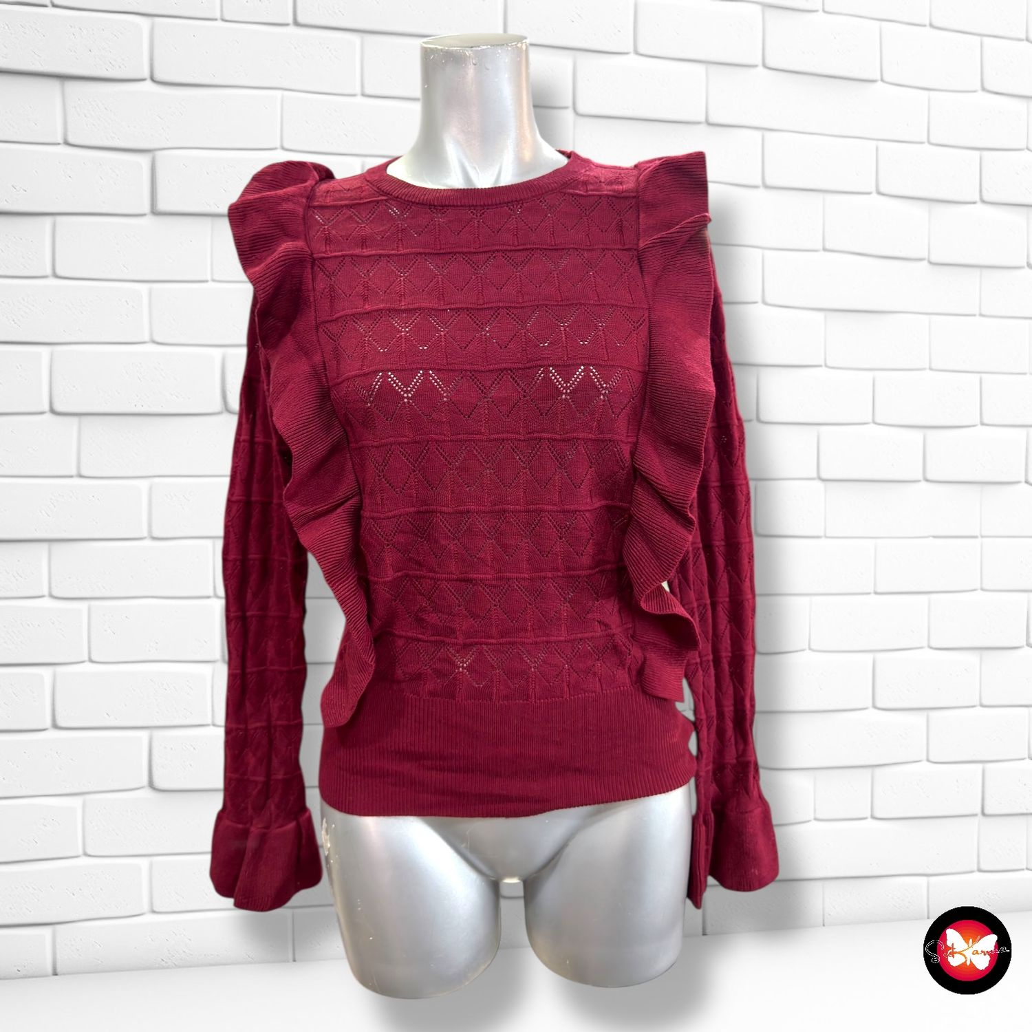 **HOY** Jersey de manga larga con volantes DRÔLE DE COPINE Talla S