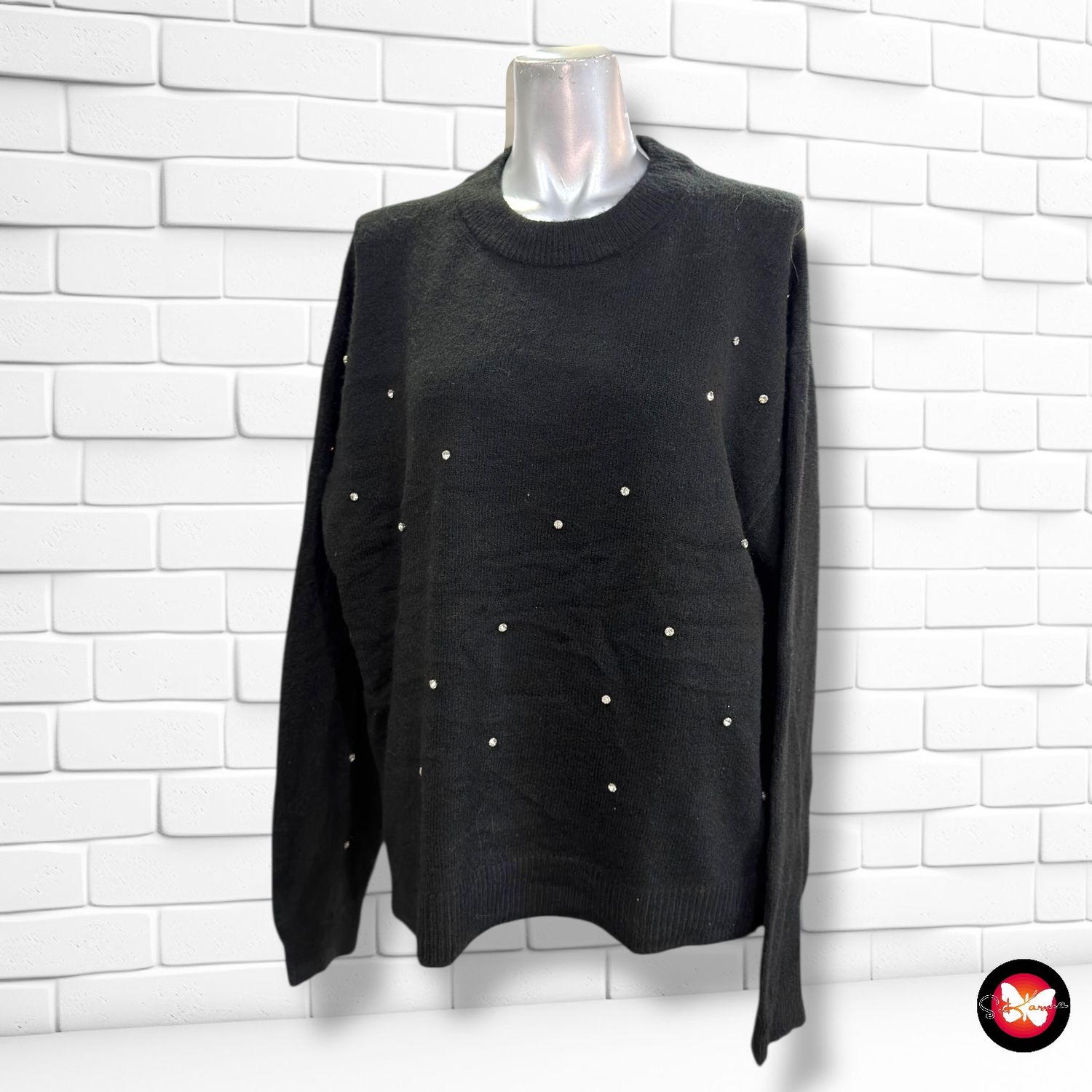 **HOY** Jersey de manga larga con brillitos H&amp;M Talla S (grande)