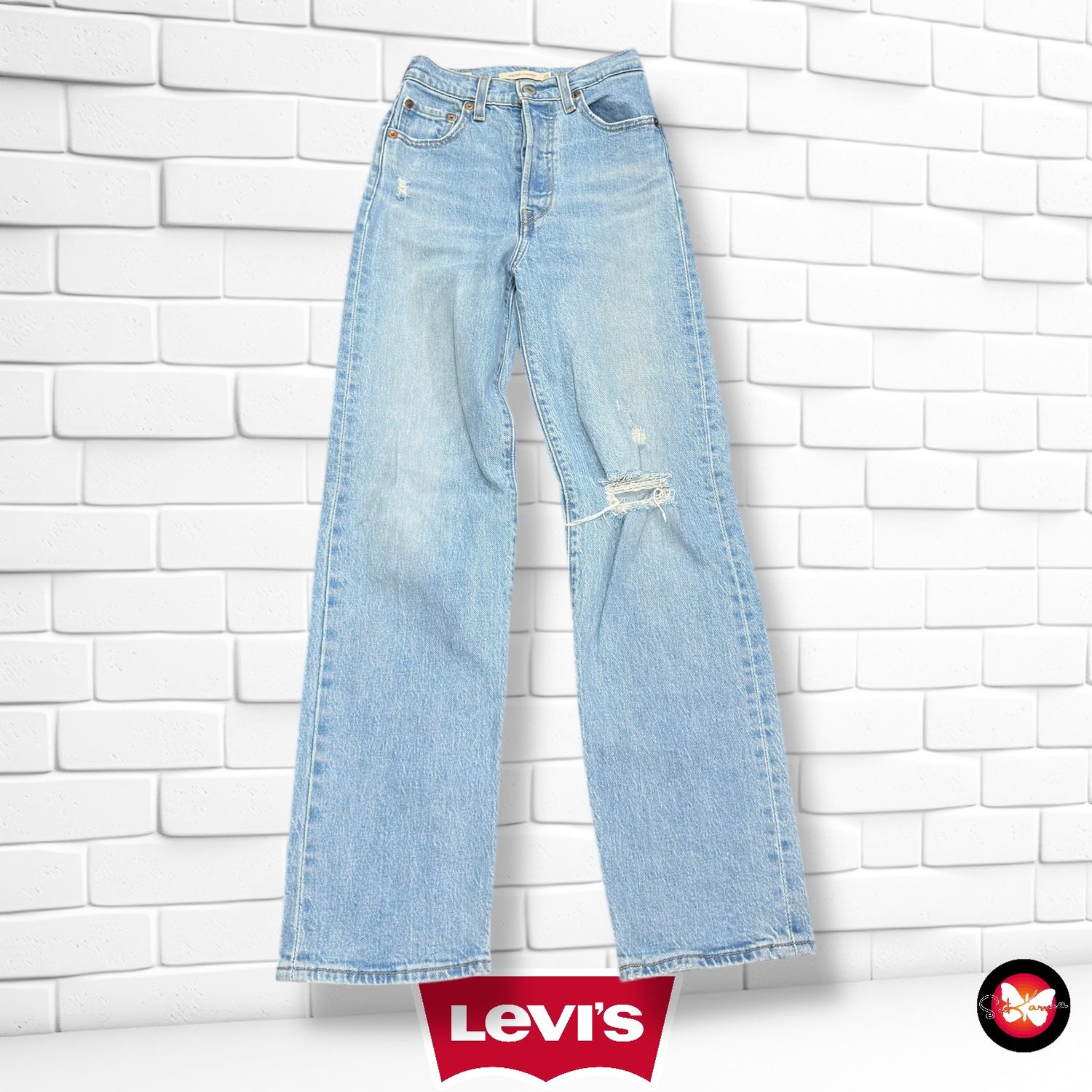 **HOY** Pantalón vaquero LEVI’S RIBCAGE STRAIGHT Talla XXS (W23)