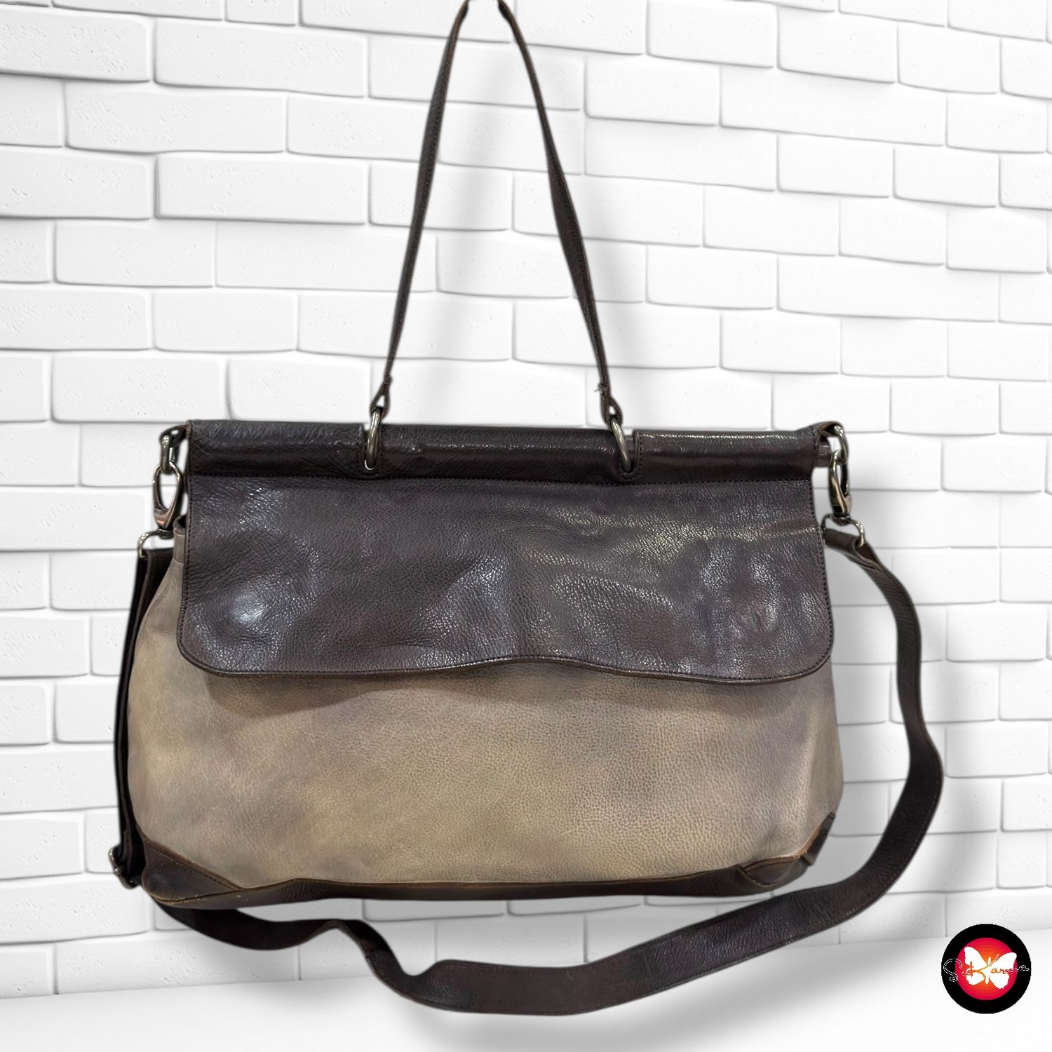 Bolso bandolera de piel tipo maletín ANOTHER BAG