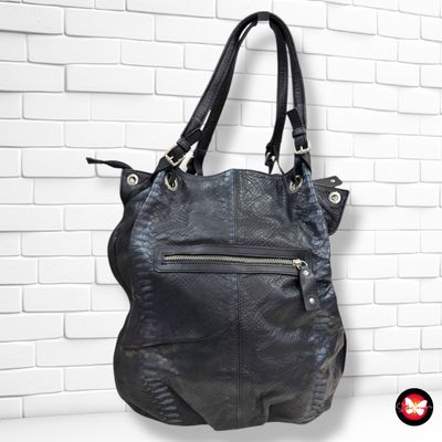 Bolso de hombro de piel efecto serpiente L.CREDI