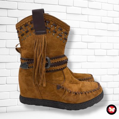 Botines tipo ante estilo indio T40