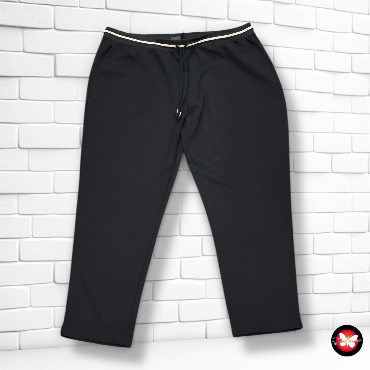 Pantalón jogger de vestir con cinta brillante KAPALUA Talla XXL