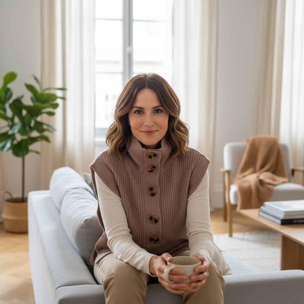 Chaleco tipo poncho abierto ZARA Talla S