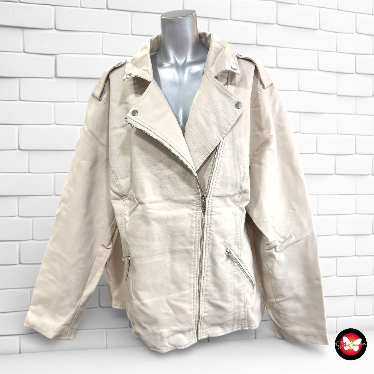 **HOY** Cazadora de piel sintética KIABI Talla 56