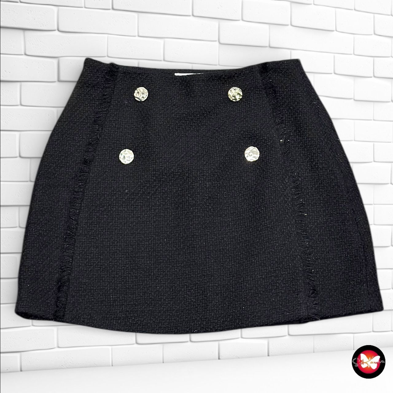 Falda tweed MANGO Talla S